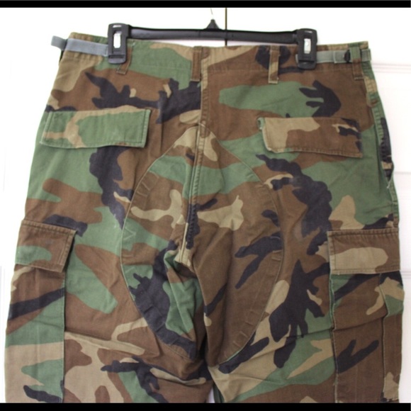 Woodland camouflage trousers military BDU fatigues - Picture 7 of 10